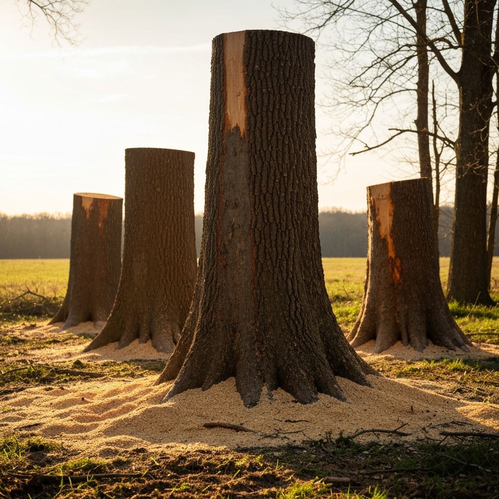 Professional stump grinding service